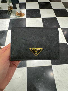 PRADA Small Saffiano Leather Wallet | 普拉達 銀包 (黑色)