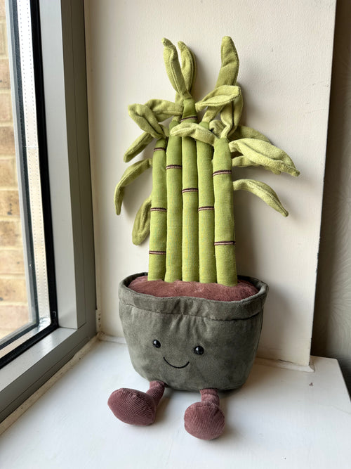 JELLYCAT Amuseables Potted Bamboo | 富貴竹公仔 (綠色)