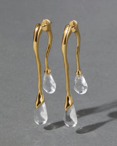 ALEXIS BITTAR Lucite Silver Front Back Double Drop Earring | 耳環 (多色)