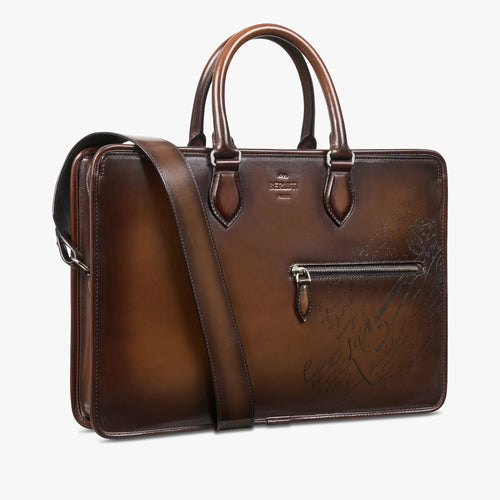 BERLUTI Un Jour Scritto Leather Briefcase £ 3,350 