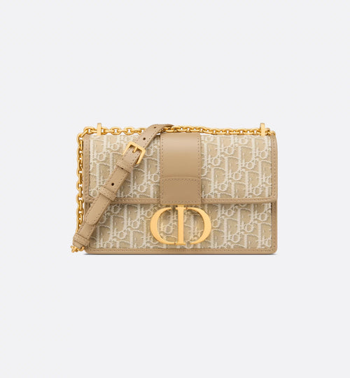 CHRISTIAN DIOR 30 Montaigne Chain Bag | 迪奥30蒙田链带(蓝色老花) 