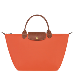 LONGCHAMP Le Pliage Original M Handbag | 瓏驤 短帶手提袋 (Orange)