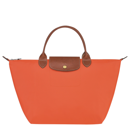 LONGCHAMP Le Pliage Original M Handbag | 瓏驤 短帶手提袋 (Orange)