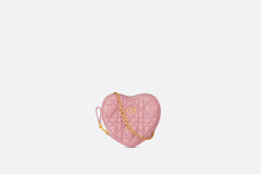 CHRISTIAN DIOR Heart Pouch with Chain | 迪奧 心型手袋 (Pink)