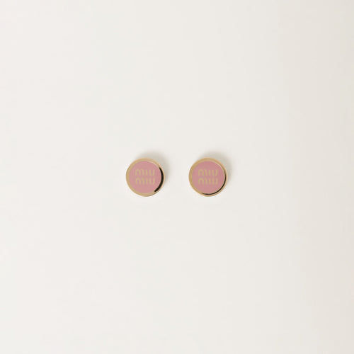 MIU MIU Enameled Metal Earrings | 繆繆 耳環 (多色)