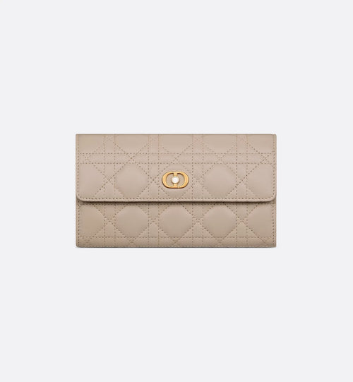 CHRISTIAN DIOR Dior Jolie Orchid Long Wallet | 迪奧 長銀包 (Powder Beige)