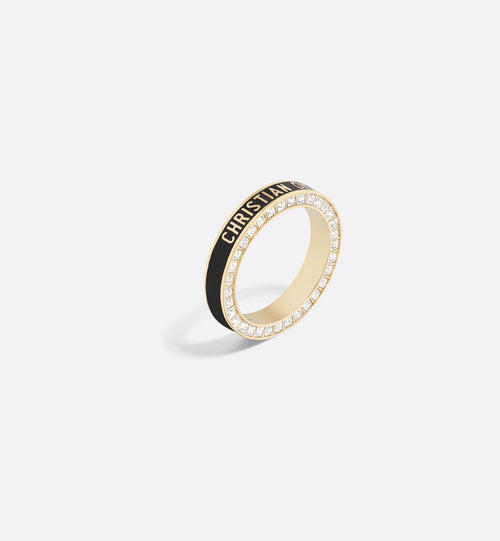 CHRISTIAN DIOR Dior Night Code Ring Gold-Finish Metal with White Crystals | 迪奧 戒指 (多色)