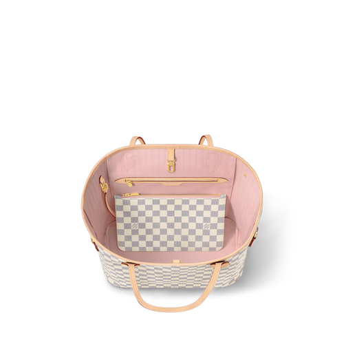 LOUIS VUITTON Neverfull MM Tote Bag White | Louis Vuitton Tote Bag (Multicolor)