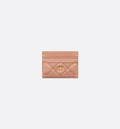 CHRISTIAN DIOR Caro 5-Slot Calfskin Card Holder | Dior card holder (multi-color)