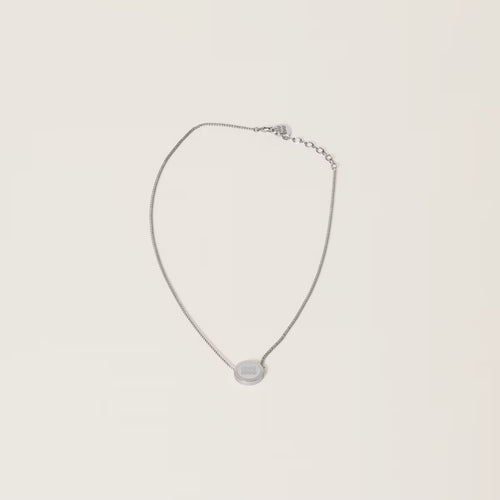 MIU MIU Metal necklace | Miu Miu necklace (multi-color/silver chain)