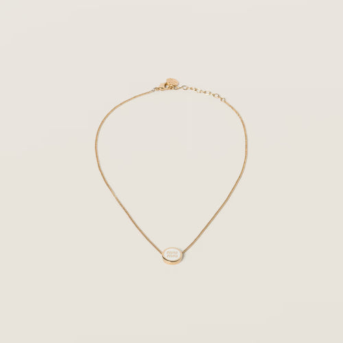 ネックレス・ペンダント MiuMiu NECKLACE (5IB5383L74 F0011) MIU MIU Metal Necklace | Miu Miu Necklace (Multicolor