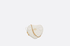 CHRISTIAN DIOR Heart Pouch with Chain | 迪奧 心型手袋 (White)