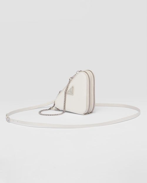 PRADA Saffiano Leather Mini Pouch | 普拉達 迷你手袋 (White)