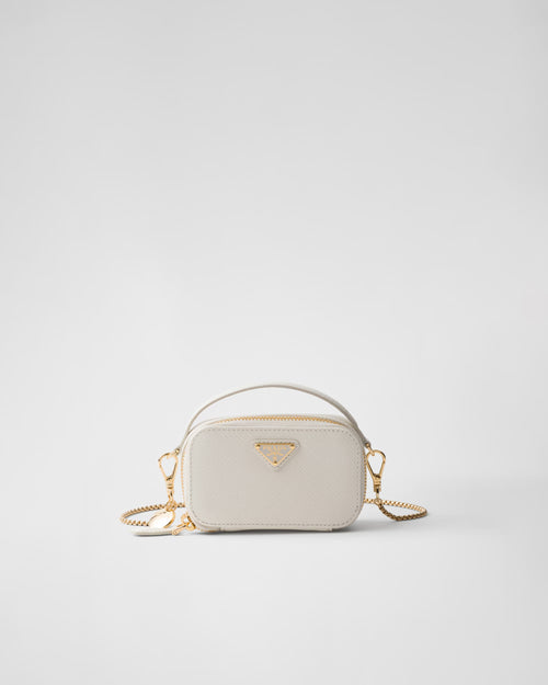 PRADA Saffiano Leather Mini-Pouch | 普拉達 迷你手袋 (White)