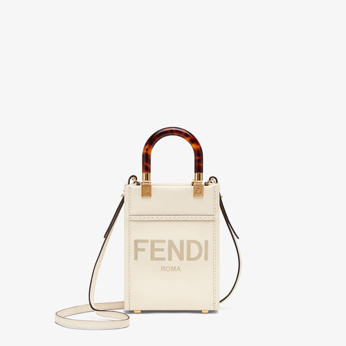 FENDI Mini Sunshine Shopper | 芬迪 手袋 (迷你/White)