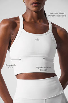 ALO YOGA Seamless Ribbed Favorite Bra Tank | 無縫羅紋背心內衣 (多色) - LondonKelly 英國名牌代購