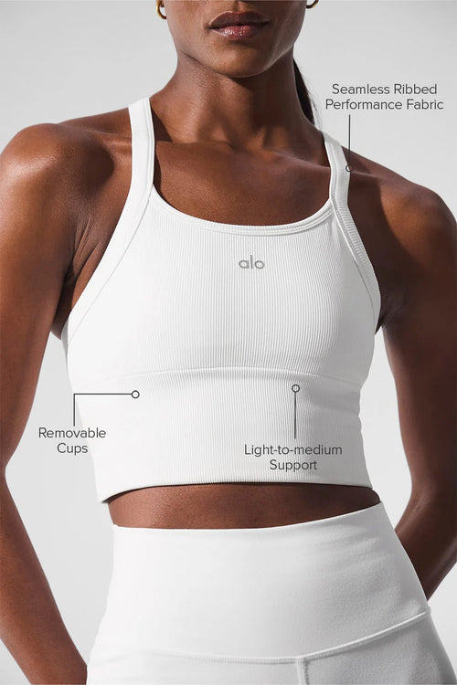 ALO YOGA Seamless Ribbed Favorite Bra Tank | 無縫羅紋背心內衣 (多色) - LondonKelly 英國名牌代購