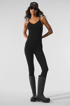 ALO YOGA Seamless Winter Warm Plush Tank | 無縫冬季保暖絨毛背心 (黑色) - LondonKelly 英國名牌代購