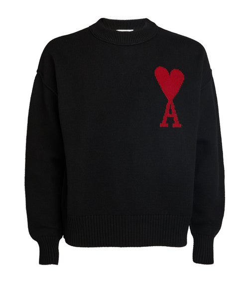 AMI PARIS Red Ami De Coeur Sweater | 阿米巴黎 上衣 (黑色) - LondonKelly 英國名牌代購
