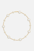 APM MONACO YC7934XNA White Nacre Meteorites Choker | 白色珍珠母頸鏈 (金色) - LondonKelly 英國名牌代購