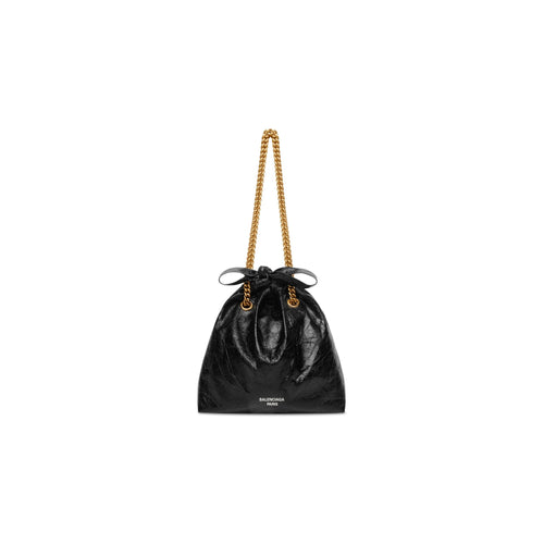 BALENCIAGA Crush Small Tote Bag | 巴黎世家 手袋 (黑色) - LondonKelly 英國名牌代購