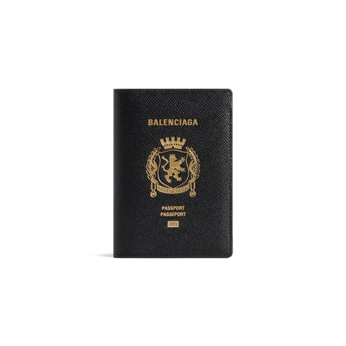 BALENCIAGA Men's Passport Holder Black | 巴黎世家 護照封套 (黑色) - LondonKelly 英國名牌代購