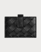 BOTTEGA VENETA Intrecciato Accordion Card Holder | 葆蝶家 銀包 (黑色) - LondonKelly 英國名牌代購