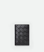 BOTTEGA VENETA Men's Intrecciato Flap Card Case | 葆蝶家 男仕銀屯 (黑色) - LondonKelly 英國名牌代購