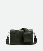 BOTTEGA VENETA Men's Leather Cassette with Versatile Strap | 葆蝶家 男仕手袋 (深綠色) - LondonKelly 英國名牌代購