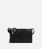 BOTTEGA VENETA Men's Medium Leather Crossbody Cassette | 葆蝶家 男仕手袋 (黑色) - LondonKelly 英國名牌代購