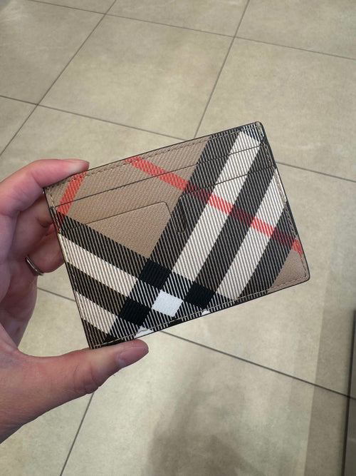 BURBERRY Check Card Case(Sand Beige) - LONDONKELLY 英國名牌代購