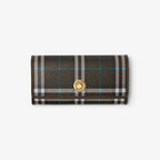 BURBERRY Check Continental Wallet | 博柏利 長銀包 (深啡色) - LondonKelly 英國名牌代購
