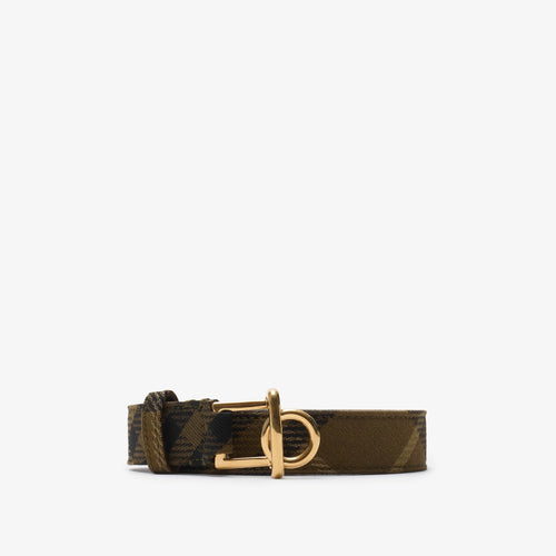 BURBERRY Check Rocking Horse Belt | 博柏利 皮帶 (深啡色) - LondonKelly 英國名牌代購