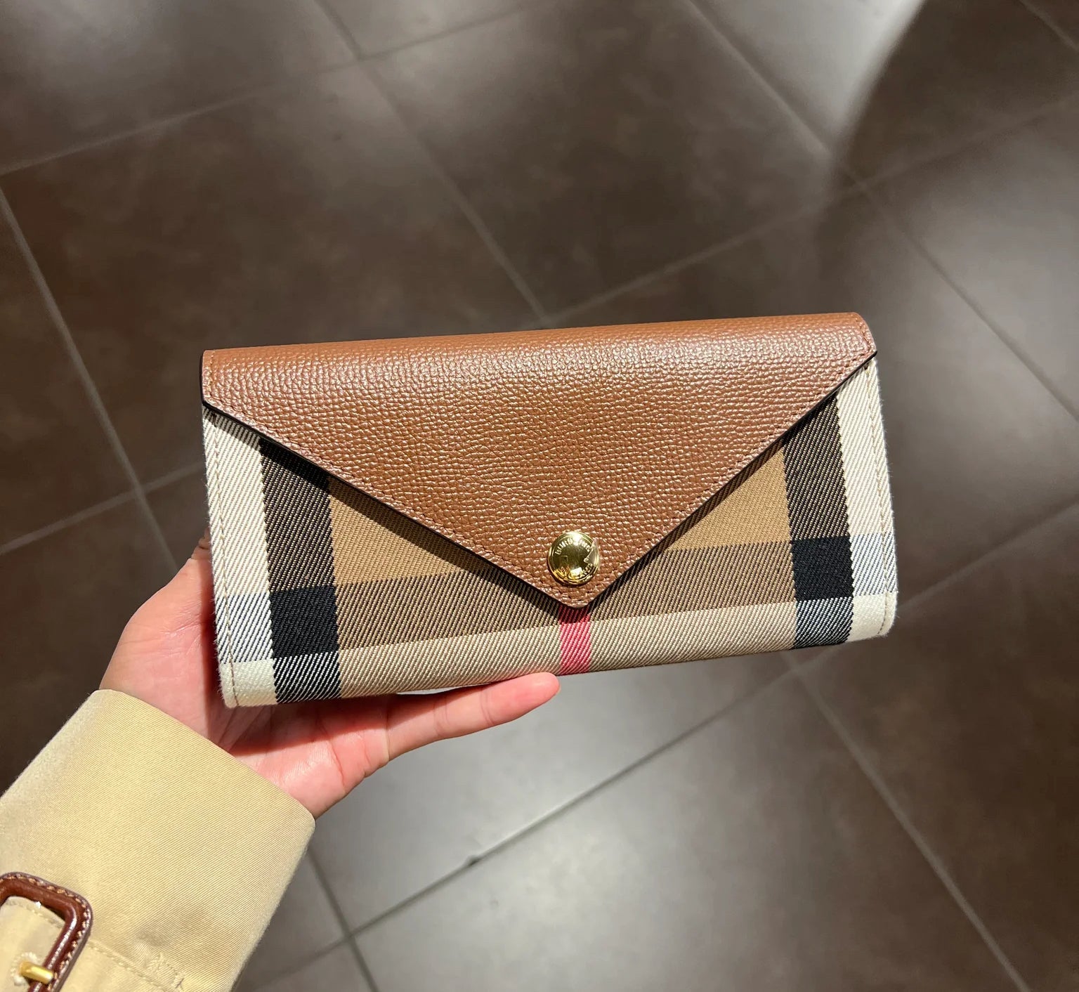 BURBERRY Halton Long Wallet Burberry Long Wallet Brown LondonKelly