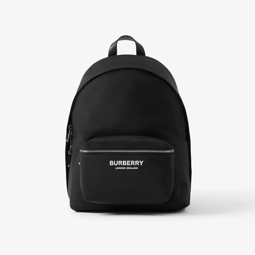BURBERRY Logo Print Backpack | 博柏利 背囊 (黑色) - LondonKelly 英國名牌代購
