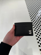 BURBERRY Men's Grainy Leather TB Card Case | 博柏利 男仕卡套 (黑色) - LondonKelly 英國名牌代購