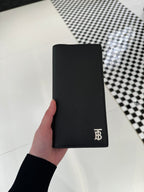 BURBERRY Men's Grainy Leather TB Continental Wallet | 博柏利 男仕長銀包 (黑色) - LondonKelly 英國名牌代購