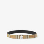 BURBERRY Men's Reversible TB Belt | 博柏利 男仕皮帶 (3.5CM/啡黑色) - LondonKelly 英國名牌代購