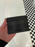 BURBERRY Men's Tall Check Card Case | 博柏利 男仕卡套 (黑色) - LondonKelly 英國名牌代購