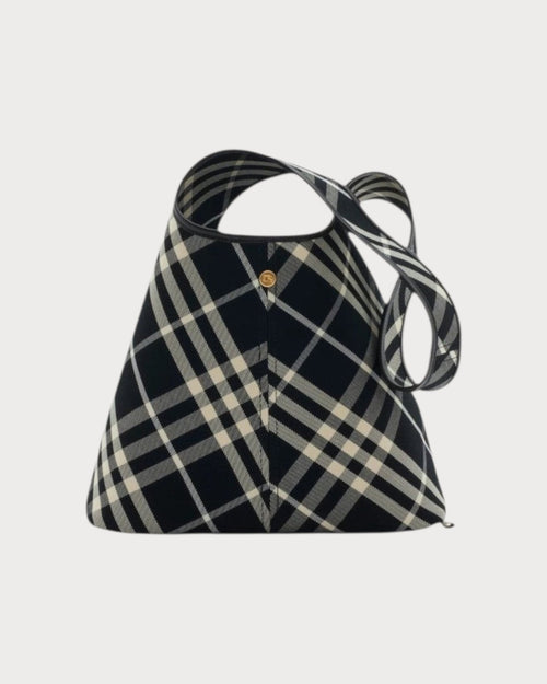 BURBERRY Small Check Shoulder Bag Black | 博柏利 手袋 (細碼/黑色) - LONDONKELLY 英國名牌代購