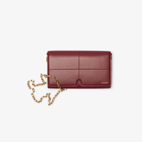 BURBERRY Snip Chain Strap Wallet | 博柏利 銀包連鏈帶 (紅色) - LondonKelly 英國名牌代購
