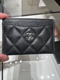 CAHNEL Classic Black Calfskin Card Holder | 香奈兒 經典牛皮卡套 (黑色/金/銀扣) - LondonKelly 英國名牌代購