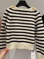 CELINE Boat Neck Mariniere Sweater | 賽琳 上衣 (黑白色) - LondonKelly 英國名牌代購