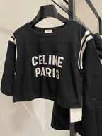 CELINE Celine Paris Boxy T-shirt | 賽琳 短袖上衣 (黑色) - LondonKelly 英國名牌代購