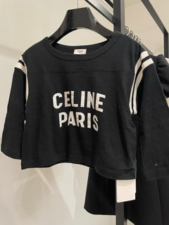 CELINE Celine Paris Boxy T-shirt | 賽琳 短袖上衣 (黑色) - LondonKelly 英國名牌代購