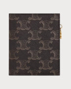 CELINE Compact Wallet Triomphe Charms In Triomphe Canvas | 赛琳 银包 (啡色) - LONDONKELLY 英国名牌代购
