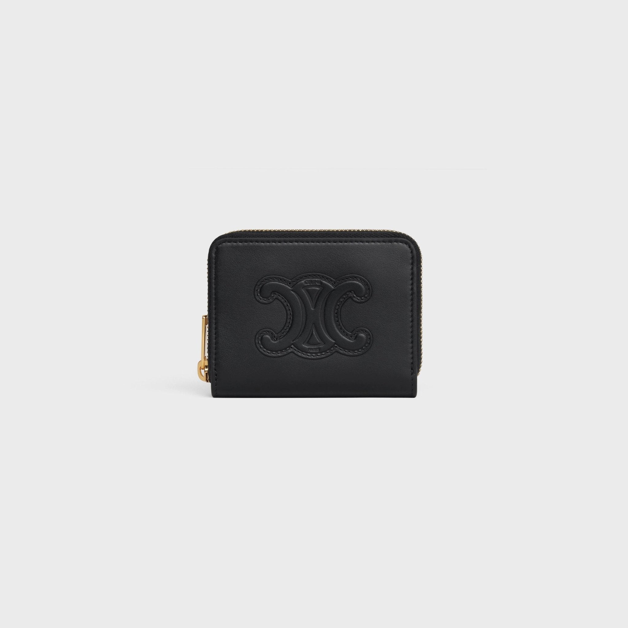 CELINE Compact Zipped Wallet Cuir Triomphe | Celine zipper wallet  (multi-color)