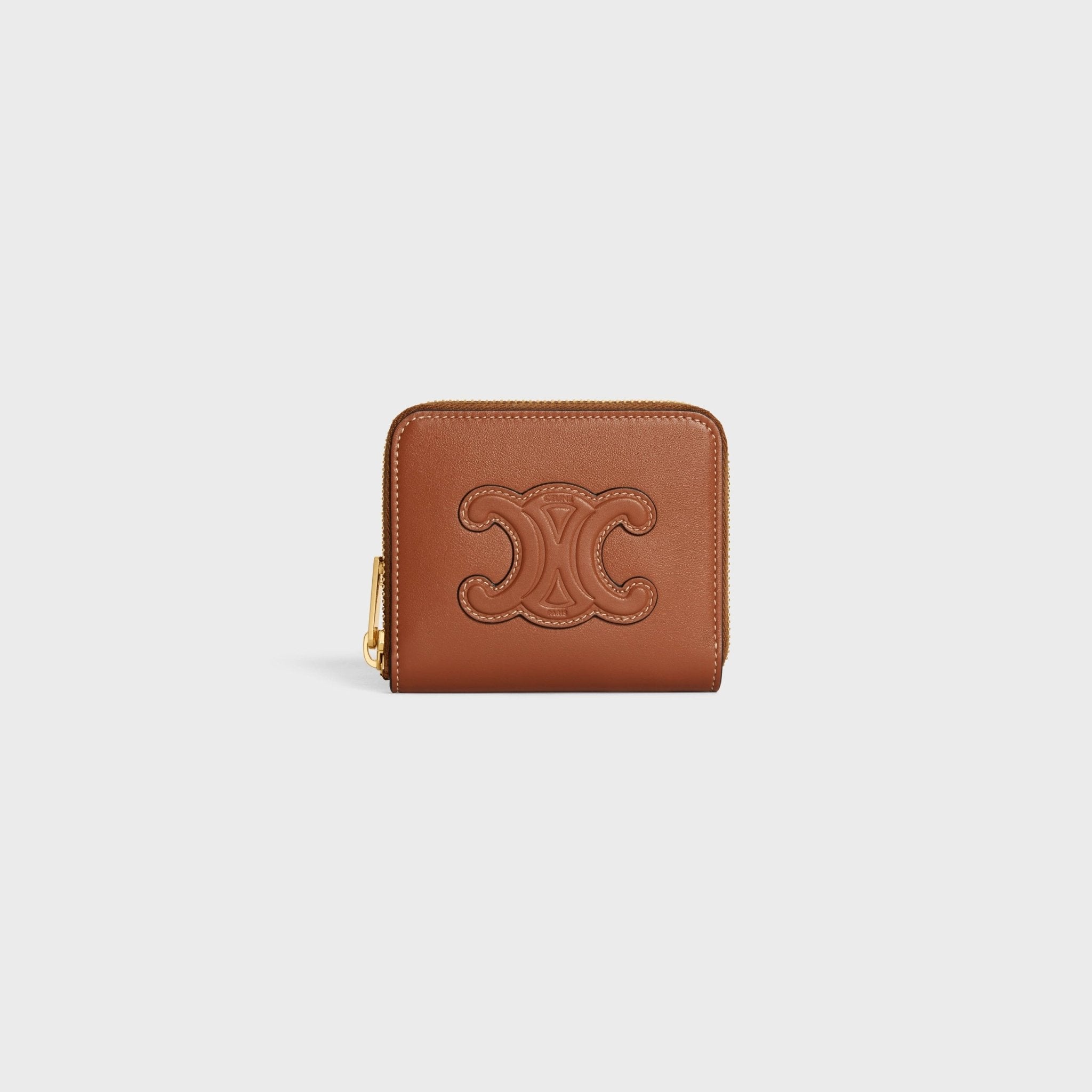 CELINE Compact Zipped Wallet Cuir Triomphe | 賽琳拉鏈銀包(多色 