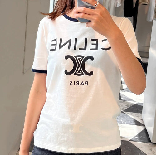 CELINE Cotton Jersey T-Shirt | 賽琳 T恤 (白色) - LondonKelly 英國名牌代購