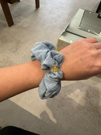 CELINE Denim Scrunchy Rayure Bracelet | 賽琳 髮圈 (藍色) - LondonKelly 英國名牌代購